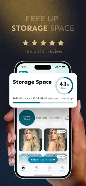 Phone with photo app